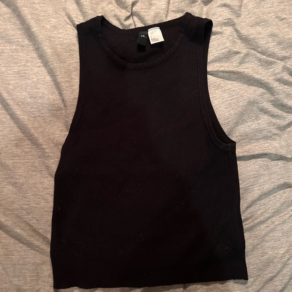 Black tank top